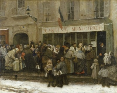 Cantine municipale pendant le siège de Paris 1870-1871 (Henri Pille, musée Carnavalet)