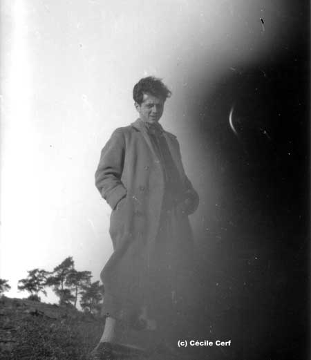 Marcel Cerf (autoportrait) à Wilno 1933