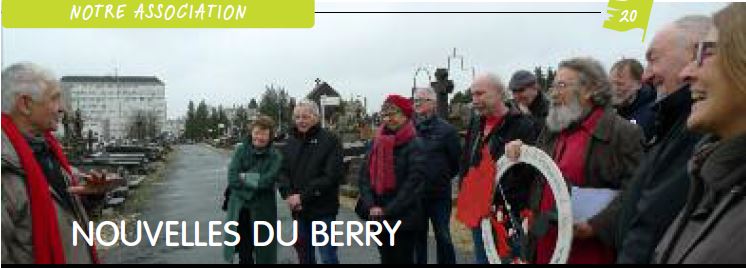 Les Amies et Amis de la Commune de Paris 1871 comité Berry, hommage à Jean Chatelut