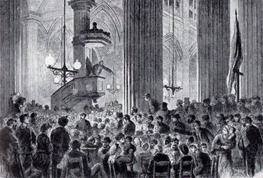 Orateur dans le club Notre Dame des Champs pendant la Commune de Paris 1871