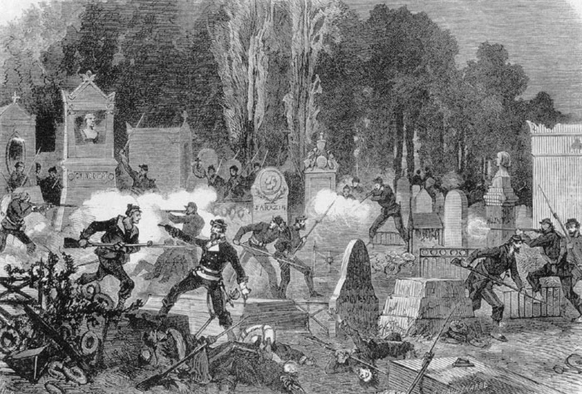 Derniers combats de la Commune au Père-Lachaise 26 mai 1871