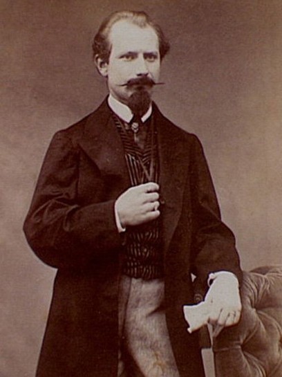 Jaroslaw Dombrowski (1836-1871), ancien officier polonais réfugié à Paris en 1865. Il devient général de la Commune de Paris, et commande l'aile droite des fédérés. - Portrait fait par Pierre Petit  (source : © Musée Carnavalet – Histoire de Paris)