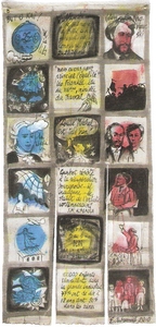 Eugénie Dubreuil, « Bande dessinée », toile non tendue, peinture acrylique, 1,20m x 2m