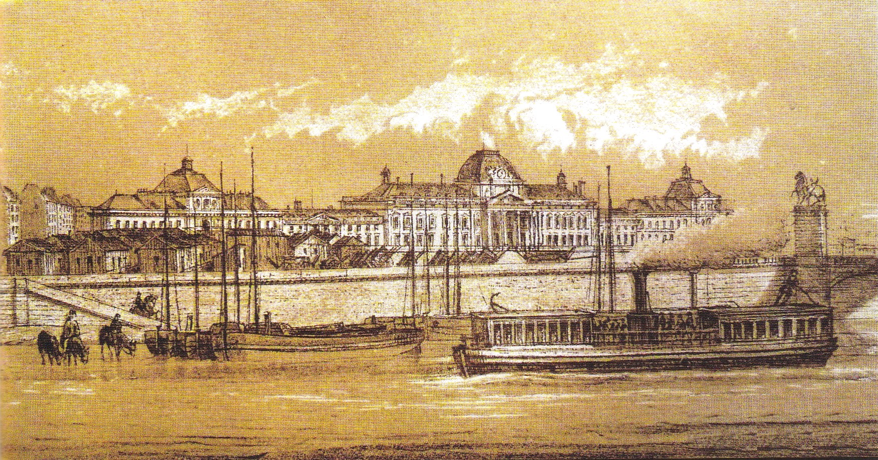 L’école militaire et campement du Champ-de-Mars 1870-1871.