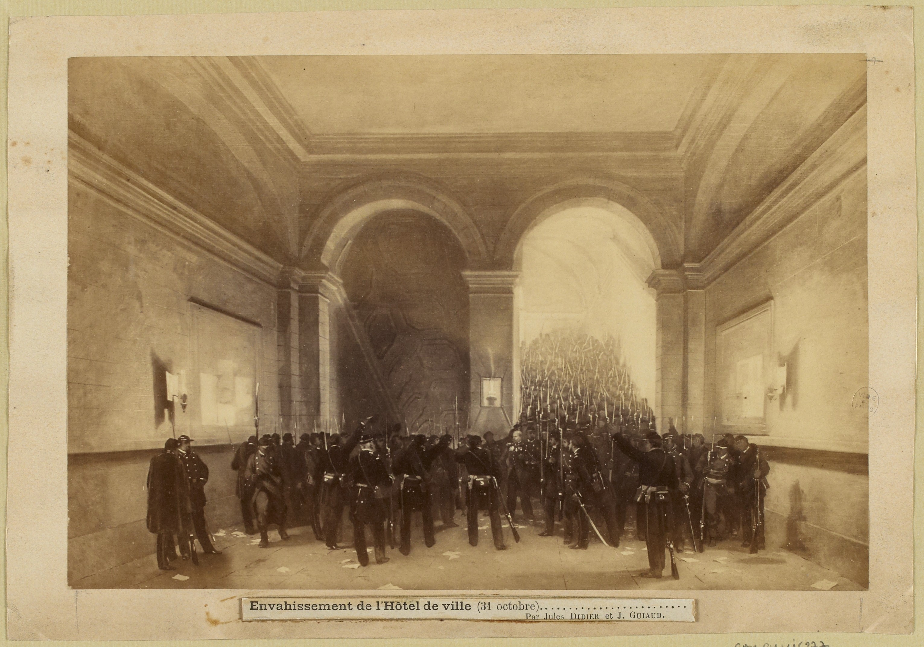Envahissement de l'Hôtel de Ville le 31 octobre 1870 (CC0 Paris Musées / Musée Carnavalet - Histoire de Paris)