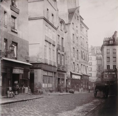 Une épicerie rue des Lavandières-Sainte Opportune Photo Charles Malleville vers 1865