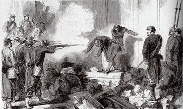 Exécution sommaire d’insurgés de la Commune, rue Saint-Germain-l’Auxerrois, le 25 mai 1871