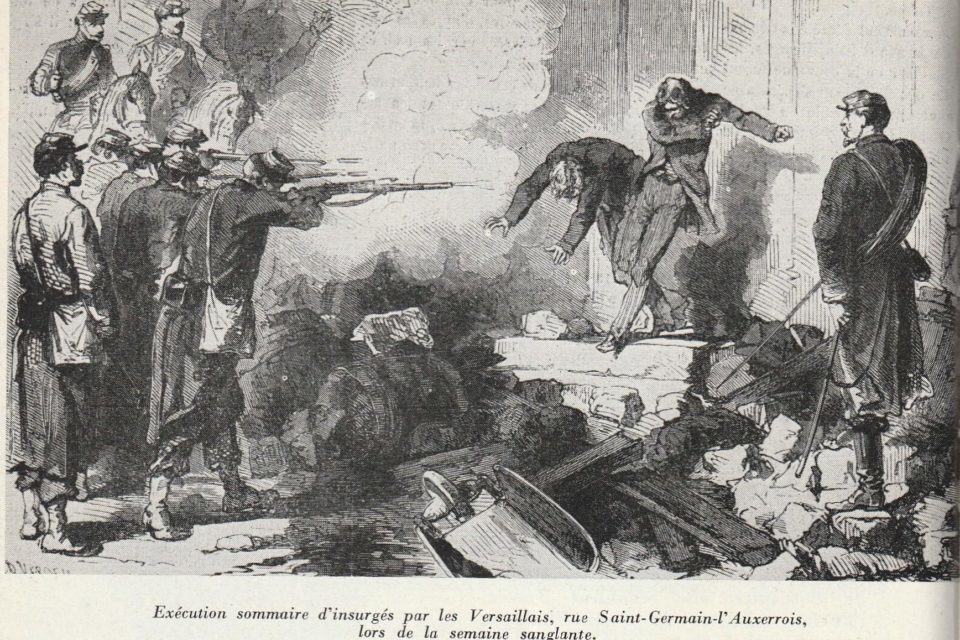 Exécution sommaire d’insurgés de la Commune, rue Saint-Germain-l’Auxerrois, le 25 mai 1871