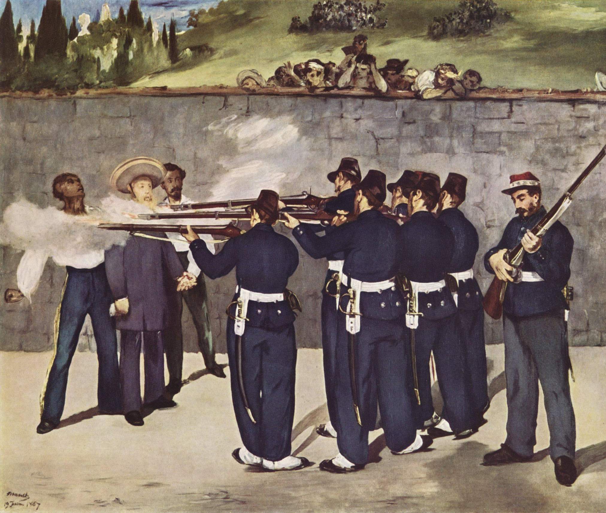 Édouard Manet L’exécution de Maximilien 1868-1869, Kunsthalle, Mannheim