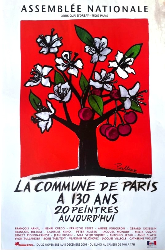 Affiche de Guy Peellaert pour l'exposition à l'Assemblée nationale pour les 130 ans de la Commune