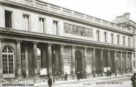 Faculté de médecine de Paris (vers 1900) (source : site lartnouveau.com)