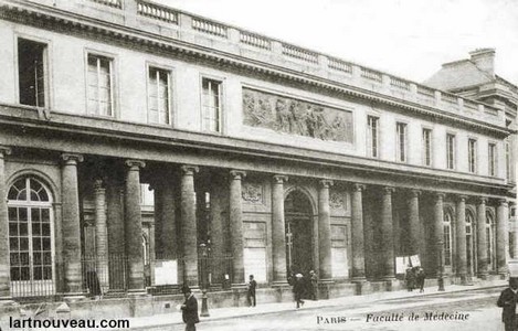 Faculté de médecine de Paris (vers 1900) Faculté de médecine de Paris (vers 1900) (source : site lartnouveau.com)