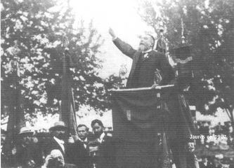 Jean Jaures au Pré-Saint-Gervais en 1913