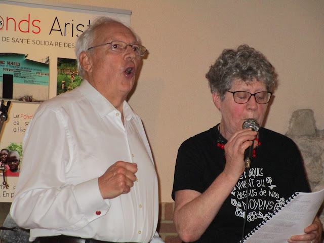 Jef Baeck et Françoise Bazire (Secrétaire générale des Amies)