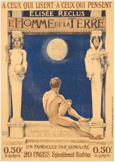 Poster -  L'Homme et la Terre , Élisée Reclus, vers 1908 -  Par František Kupka