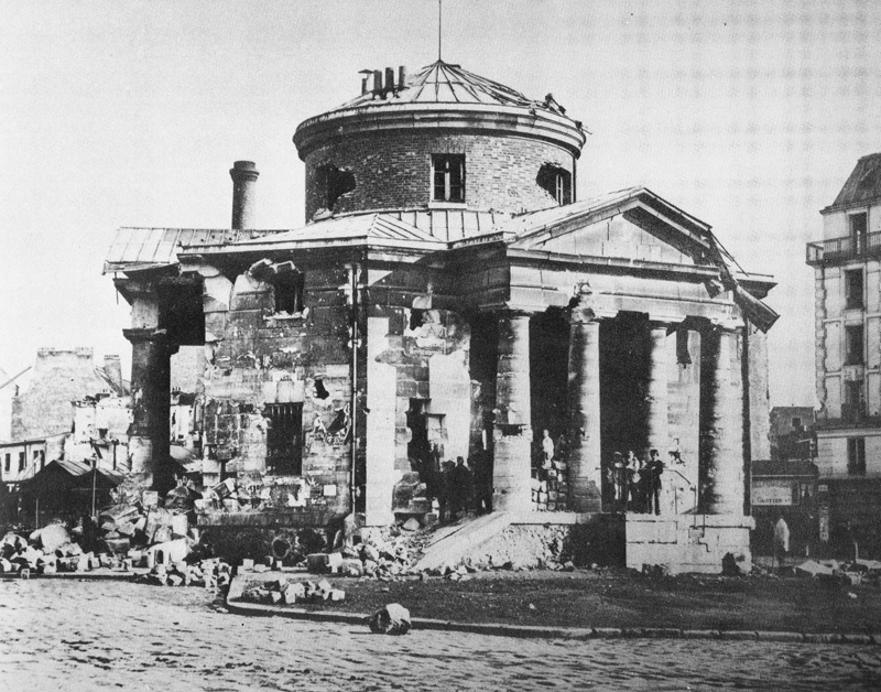 La Villette - La rotonde après les combats de mai 1871