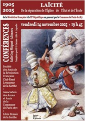 Pour le 120e anniversaire de la loi de séparation du 9 décembre 1905, conférence à Allonnes le 14 novembre 2026