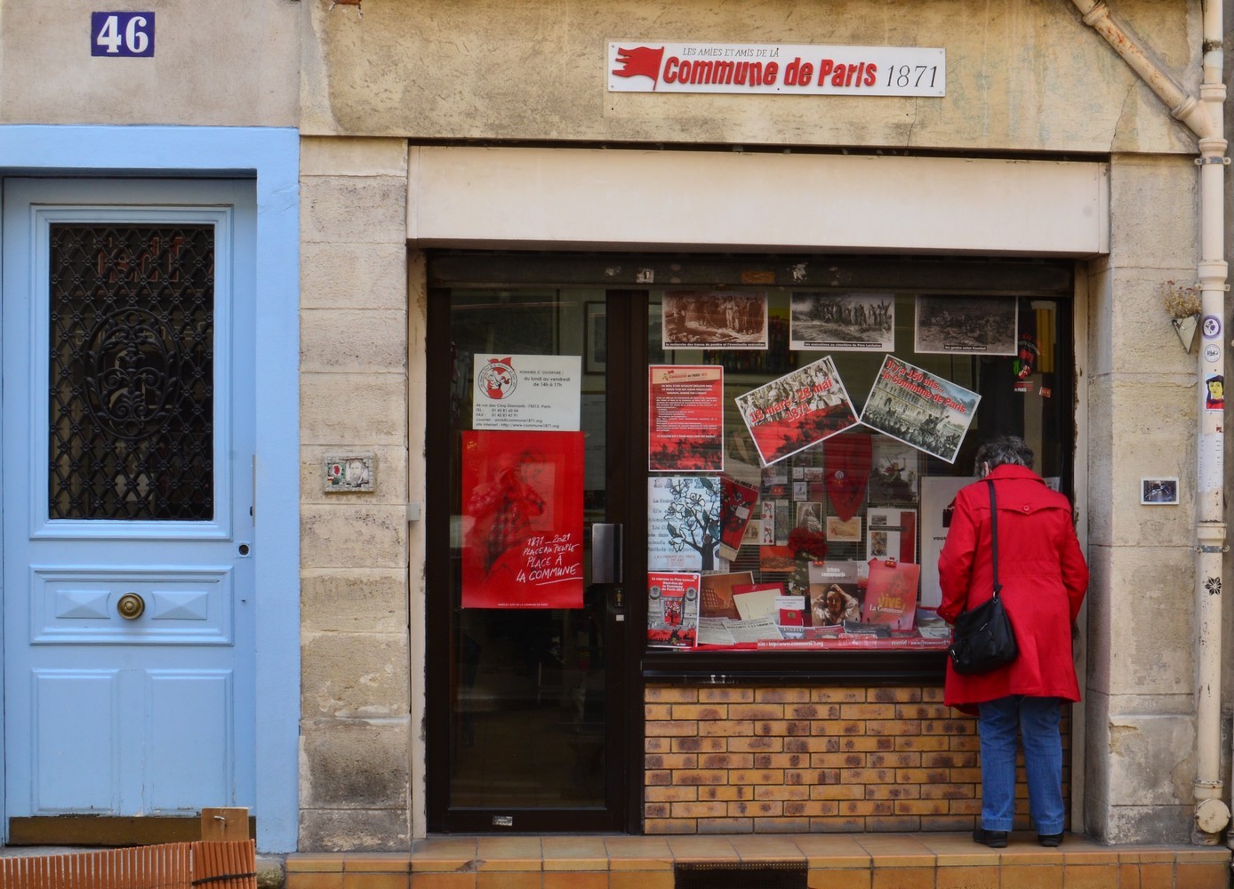 Locaux de l'association au 46 rue des Cinq-Diamants Paris 13ème (voir l'aticle cliquer sur l'image)