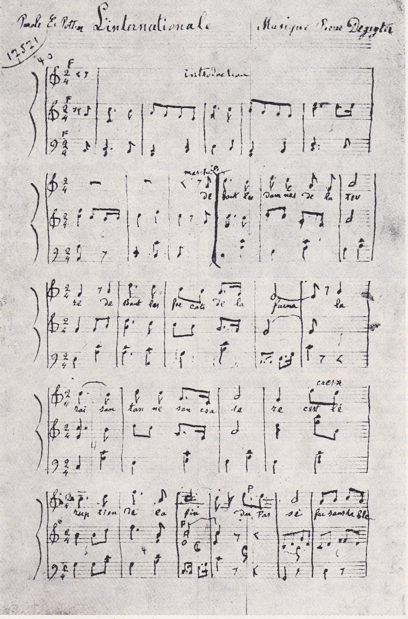 Première page du manuscrit de "l'Internationale" écrite par Pierre Degeyter