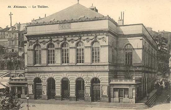 Le Grand Théâtre de Saint-Etienne - Carte postale ancienne (source : © Archives de la ville de Lyon)