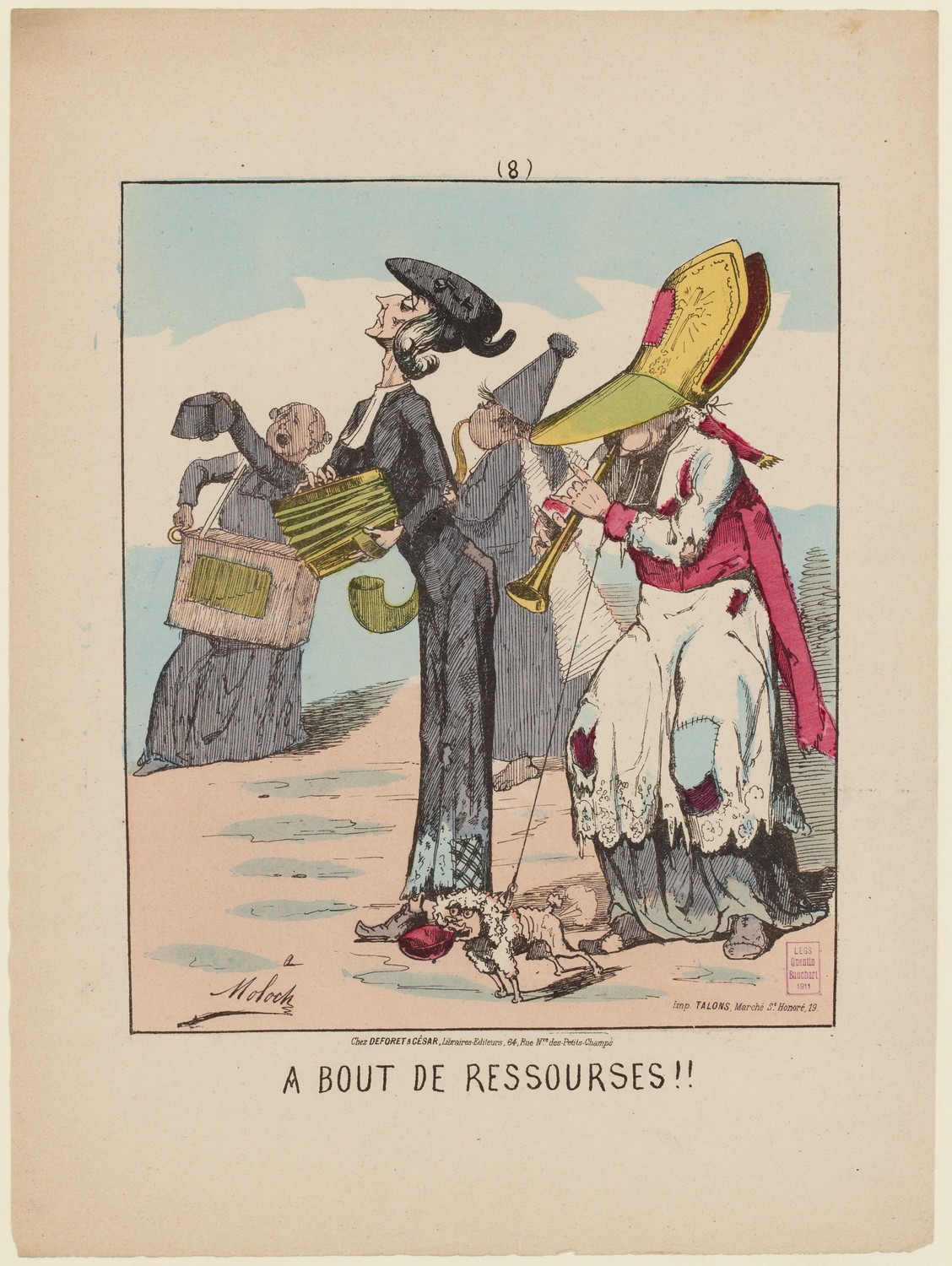 fig. 13 : Moloch, « À bout de ressources!! ». (source : © Musée Carnavalet – Histoire de Paris)