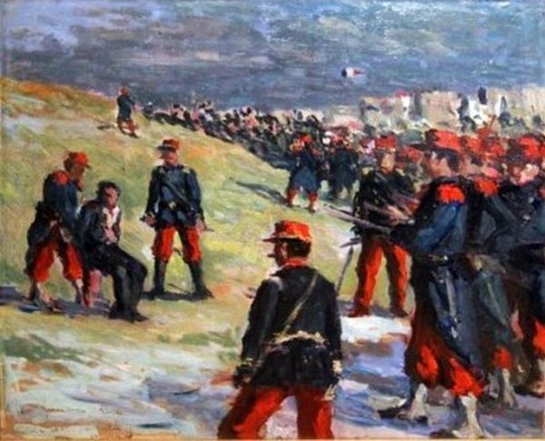 L'exécution d'Eugène Varlin - peinture de Maximilien Luce (1858 - 1941) 