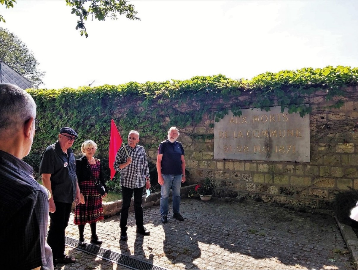 Au Mur des Fédérés le 28 mai 2020