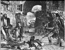 Des insurgés fusillés sur place, Clamecy, Nièvre, 1851. anonyme