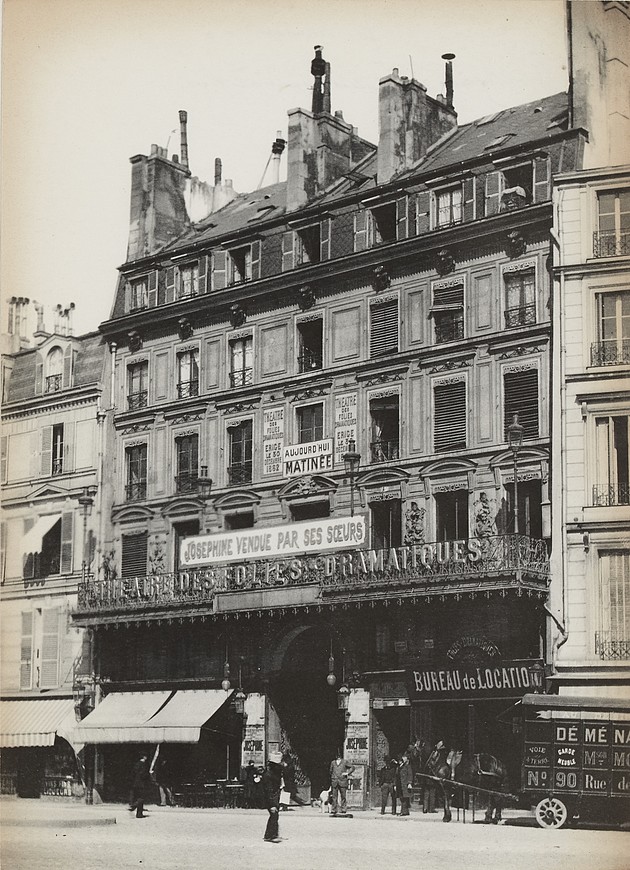 Le théâtre des Folies-Dramatiques, boulevard du Temple, 10ème arrondissement, Paris vers 1890 - Photographie Hippolyte Blancard (CC0 Paris Musées / Musée Carnavalet – Histoire de Paris)