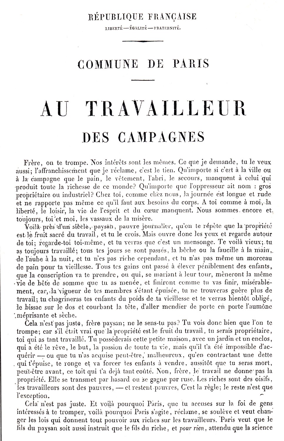 Jules Valles La Commune Et La Province