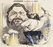 Caricature de Courbet par André Gill