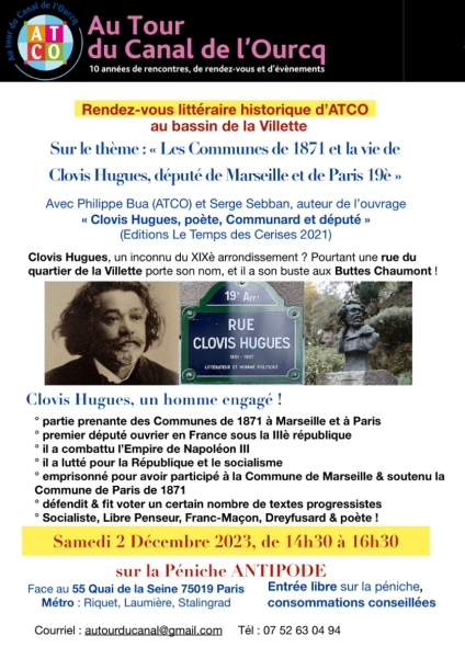 flyer_ATCO_RV_littéraire_Clovis_Hugues